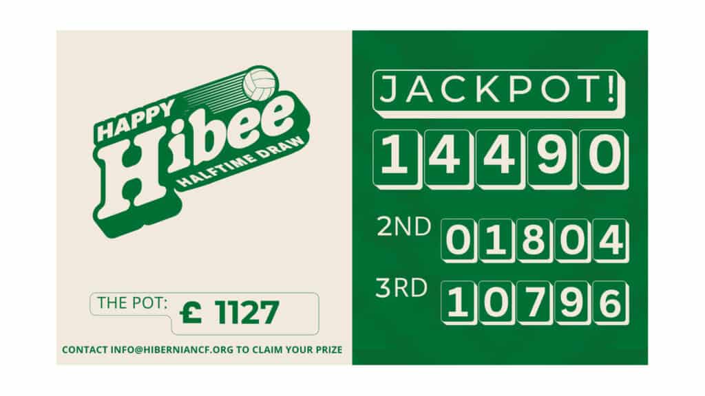 Happy Hibee Winning Numbers: October 18 vs Livingston 1 match graphic 5